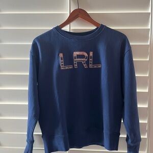 Lauren Ralph Lauren Navy Blue Crewneck Sweatshirt